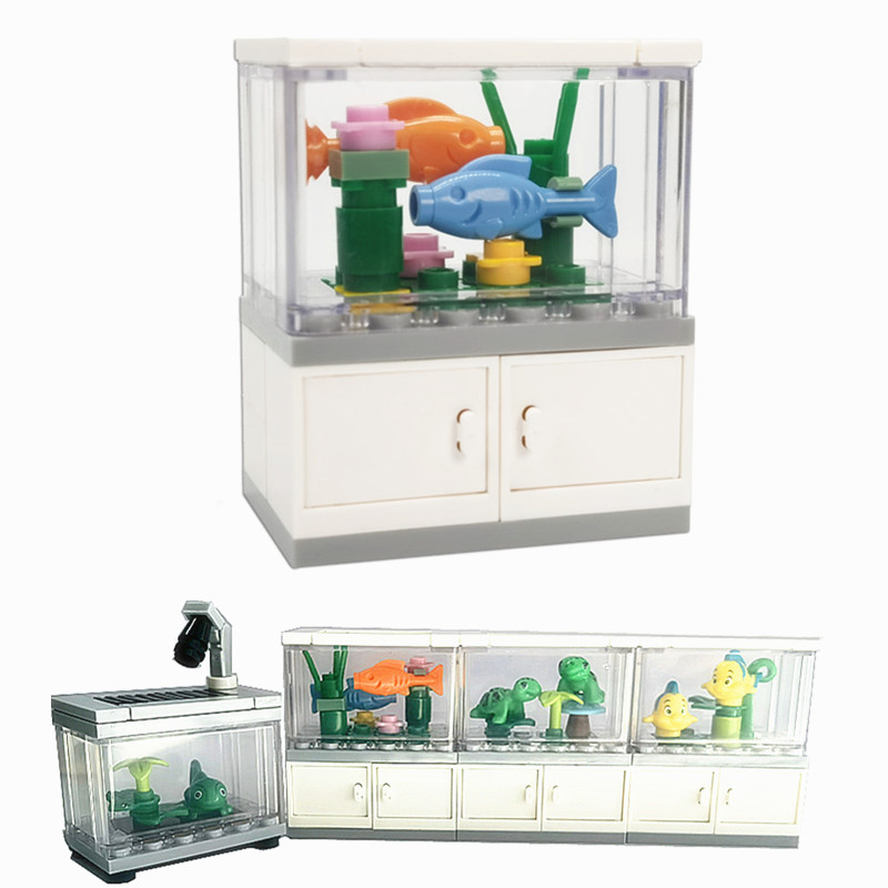 Lego Set Creator - 도시 친구 물고기 탱크 빌딩 블록